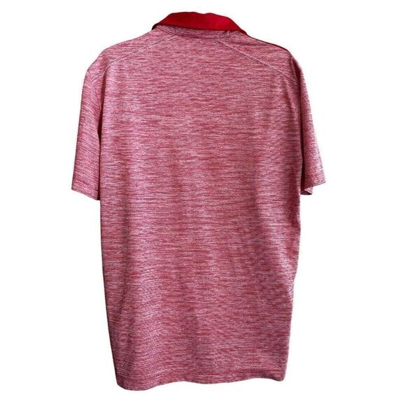 Mens XL Cleveland Guardians Embroidered C Logo Red Golf Polo Shirt Columbia - Picture 3 of 6